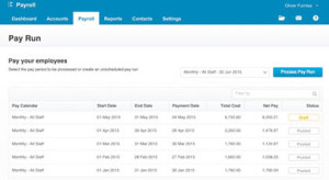 Xero Payroll Pay Run