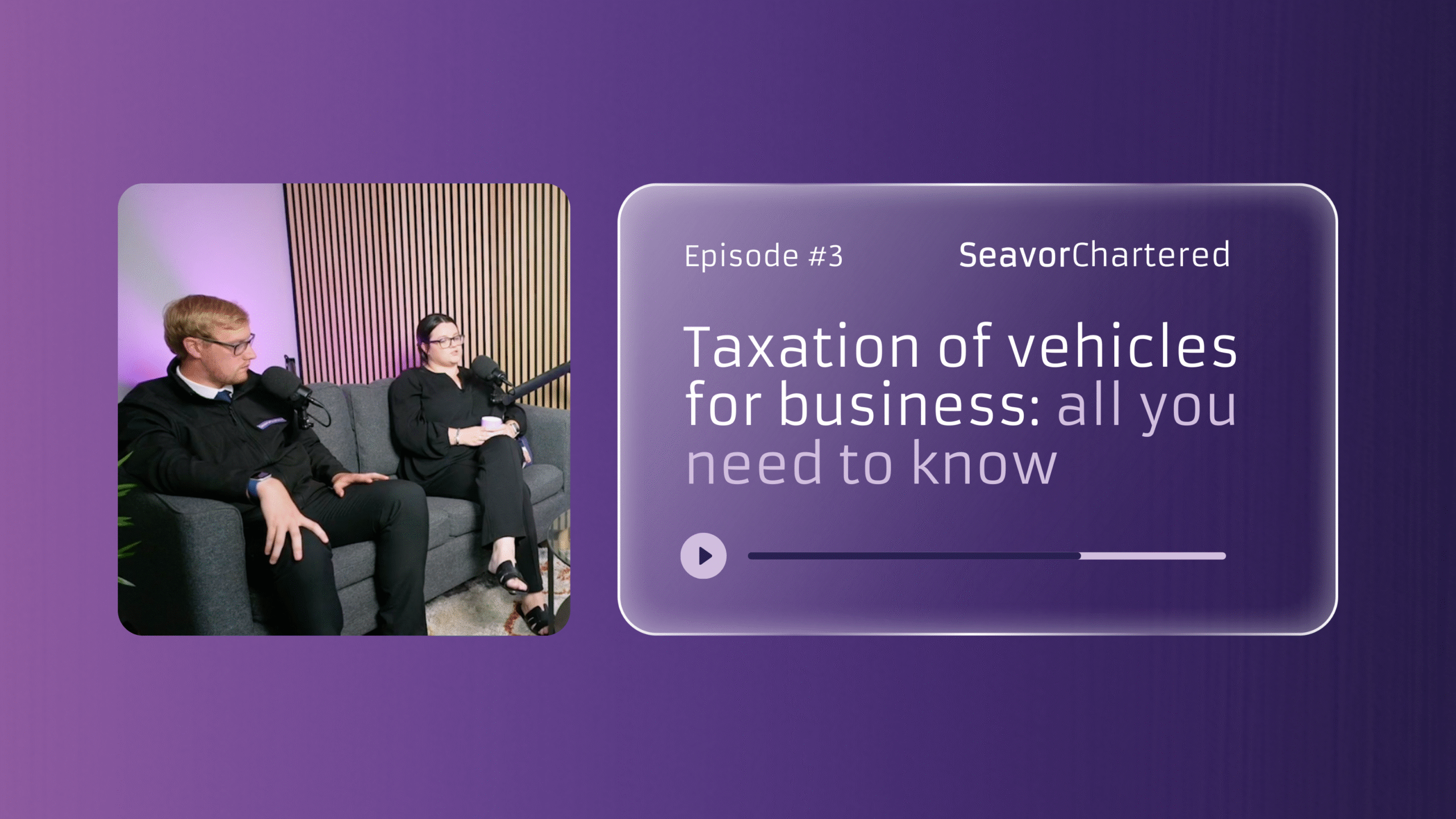 Purple header image - text reads Taxation of vehicles for business: all you need to know