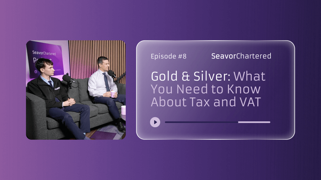 Text reads Gold & Silver: What You Need to Know About Tax and VAT